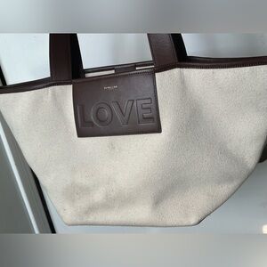 DEMELLIER LONDON LOVE Canvas Tote Bag
